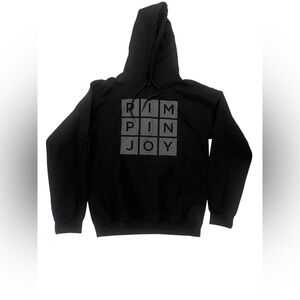 #PIMPINJOY Hoodie Sweatshirt Black Adult small